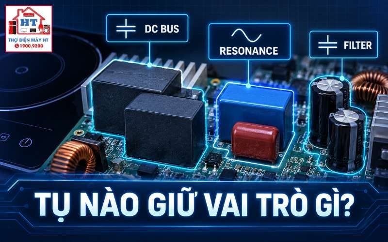 Tụ điện bếp từ: phân biệt DC-link và tụ cộng hưởng 1 Tụ điện bếp từ: phân biệt DC-link và tụ cộng hưởng