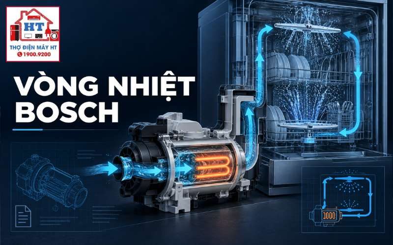 Vòng nhiệt máy rửa bát Bosch: xác định đúng cụm theo model 1 Vòng nhiệt máy rửa bát Bosch: xác định đúng cụm theo model